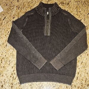 Men's Black and Gray Sweater